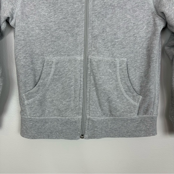 Hanna Andersson boys zip up hoodie sweatshirt size 5 Lot of 2 gray blue - Picture 4 of 13